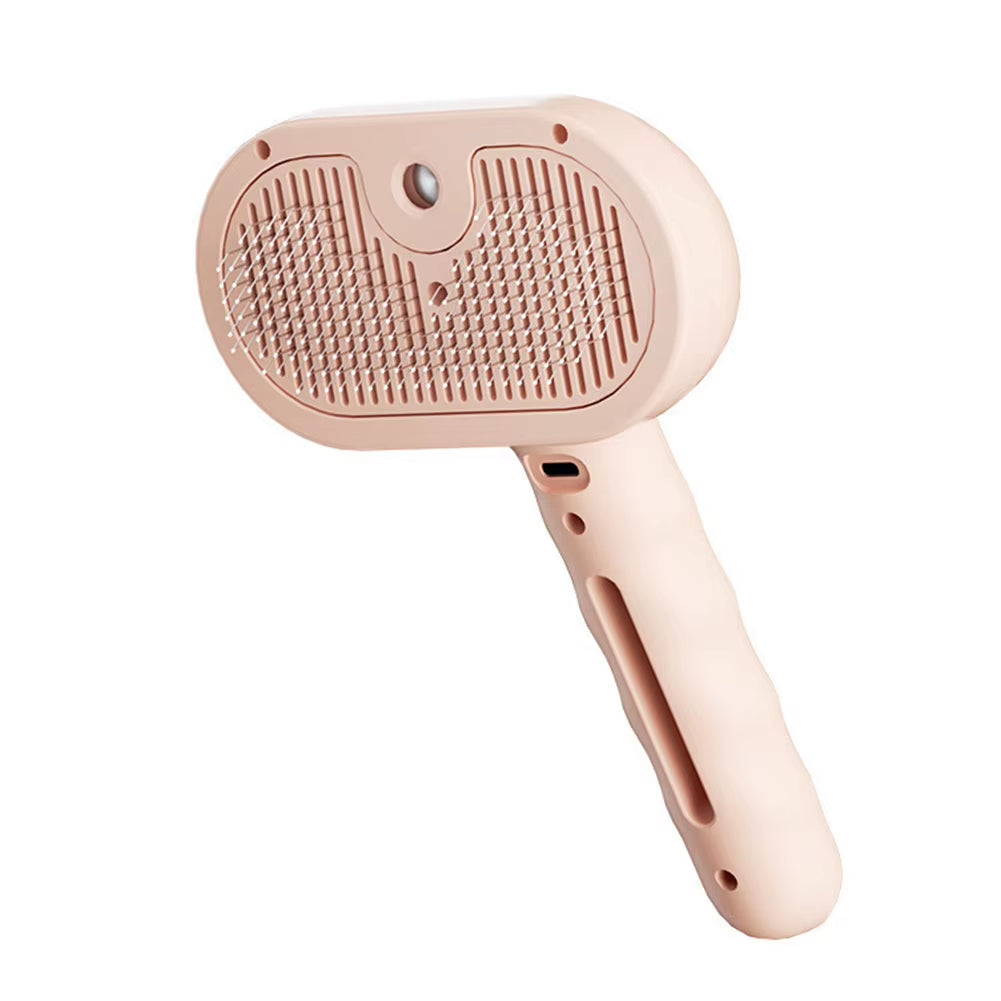 3 in 1 Cat Steam Brush with Release Button Cat Grooming Brush Rechargeable Cat Hair Brush Dog Brush for Cats Dogs Small Animals