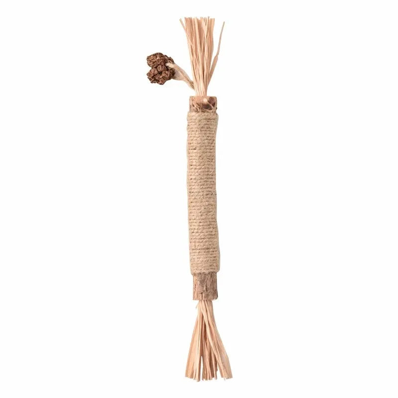 Cat Teeth Grinding Sticks Raffia Grass Wood Tianjiao Oral Clean Toys Gall Fruit for Feline Dental Health