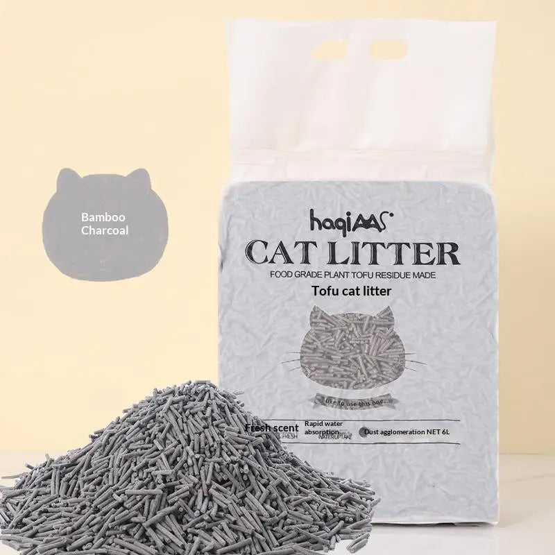 Original Plant Tofu Cat Litter 6L Green Tea Mixed Plant Cat Litter Fast Clumping Pet Supplies