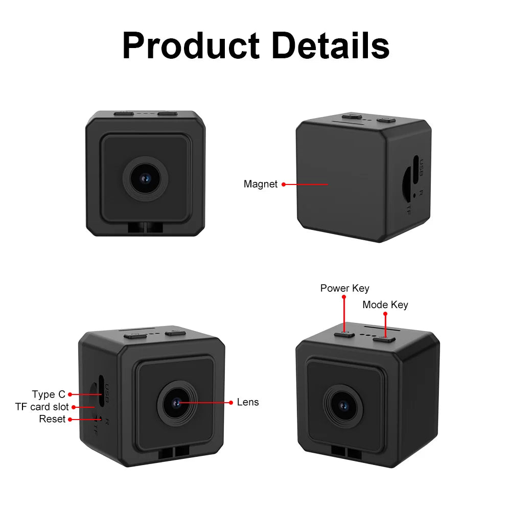 MD38 Mini Camera Pet Camera HD 1080P Camera Wearable Body Cam Collar Wireless Dog Cat Walking Recorder