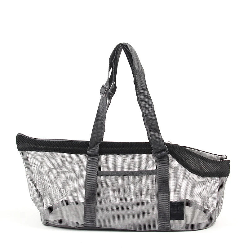 Pet Carrier Bag for Cats & Dogs - Foldable Travel Bag with Handheld Strap, Breathable Mesh for Outdoor Hiking & Airplane Trip