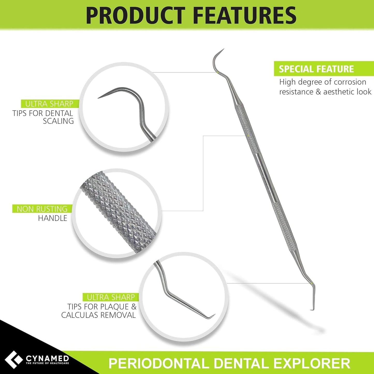 Dental Tools Oral Care Kit (5-Pack) – Stainless Steel Dental Pick, Tartar Scraper, Scaler, Tweezers, and Mouth Mirror for Personal & Pet Use