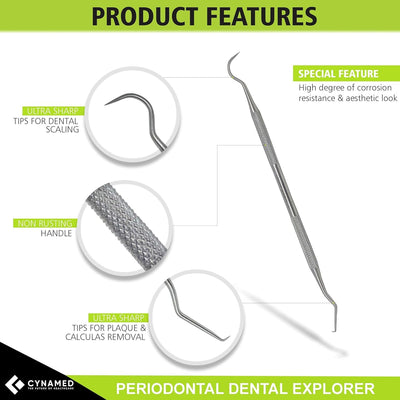 Dental Tools Oral Care Kit (5-Pack) – Stainless Steel Dental Pick, Tartar Scraper, Scaler, Tweezers, and Mouth Mirror for Personal & Pet Use