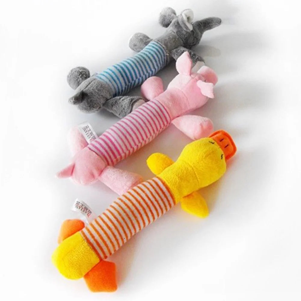 Creative Life Pet Puppy Chew Squeaker Squeaky Plush Sound Pig Elephant Duck for Dog Sound Toys