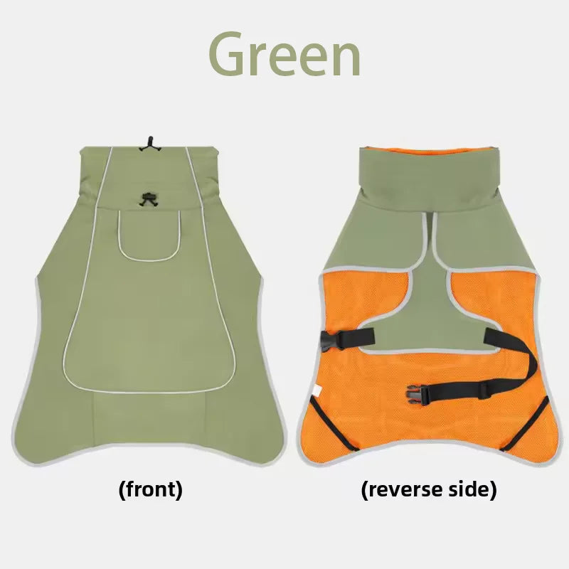 Large Dog Pet Windbreaker Dog Raincoat Pet Stormcoat Waterproof Outdoor Pet Outdoor Waterproof Clothes Pets Raincoat Accessories