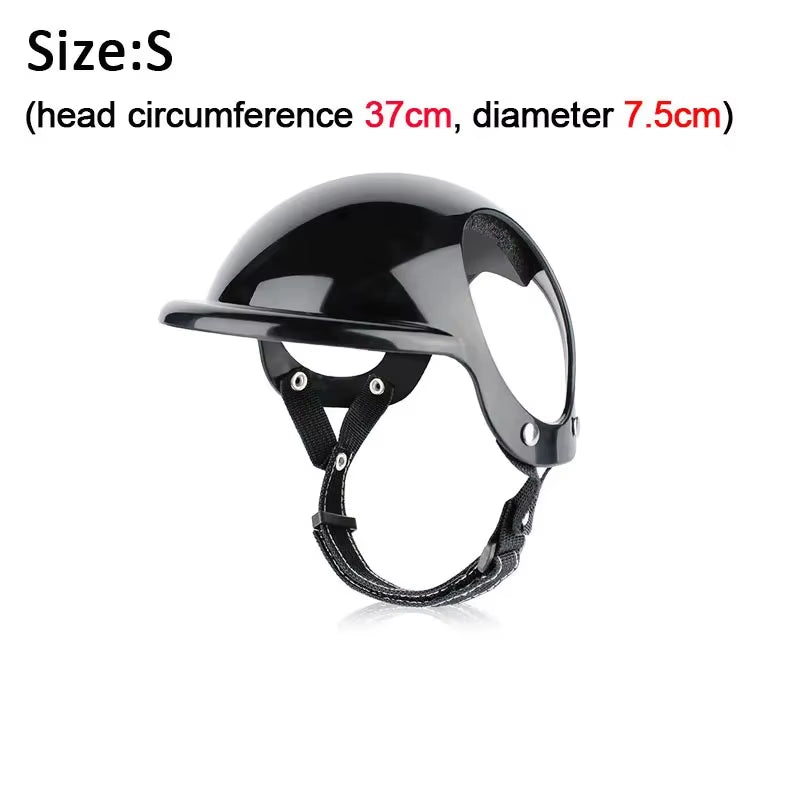 Stylish Pet Helmet S/M/L Bicycle Motorcycle Helmet with Sunglasses Dog Cat Helmet for Traveling Protection Head Pets Accessories