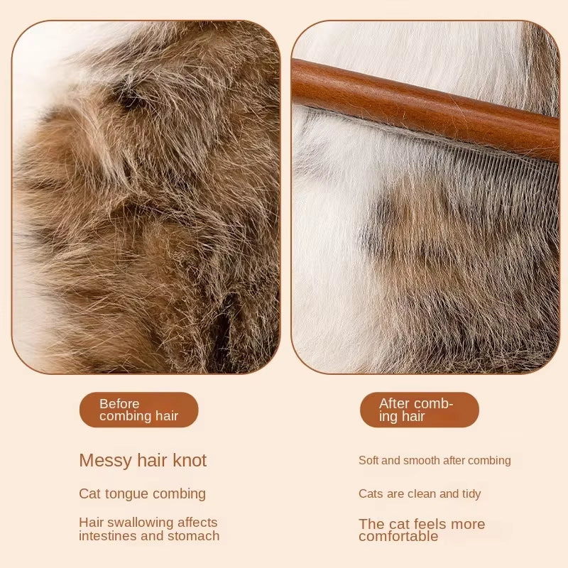 Cats Brush Things for Cats Removes Hair Pet Grooming Fine Tooth Comb Accessories Flea Artifact Products Pets Home Garden Scraper