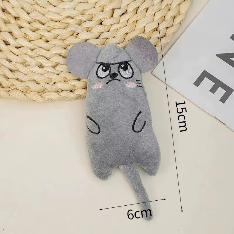 Cat Toys Funny Interactive Plush Cat Toy Teeth Grinding Catnip Toys Kitten Chewing Squeaky Toy Pets Accessories