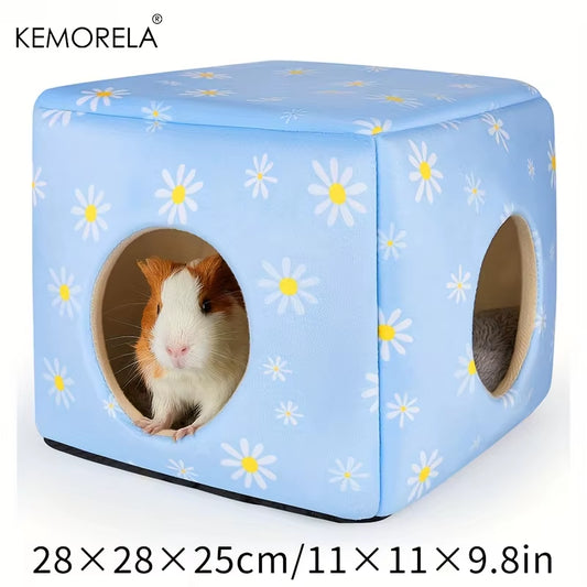 1PC Guinea Hideout Washable Guinea House Comfortable Guinea Bed for Small Pets Rabbit/Bunny/Hamster/Chicken Guinea Accessories