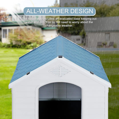 Casa Para Perros Para Interiory Exterior, Duradera Y Resistente a La Intemperie