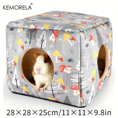 1PC Guinea Hideout Washable Guinea House Comfortable Guinea Bed for Small Pets Rabbit/Bunny/Hamster/Chicken Guinea Accessories