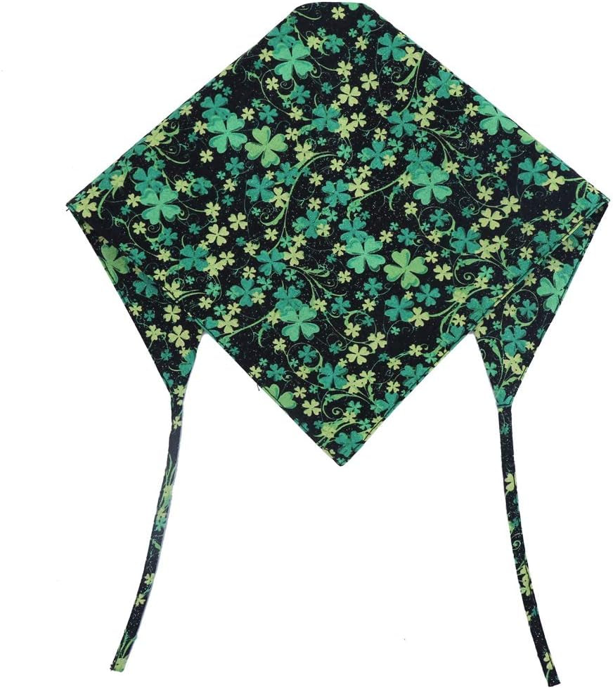 St. Patrick'S Day Dog Bandana Reversible Triangle Bibs Scarf Accessories for Dogs Cats Pets Large