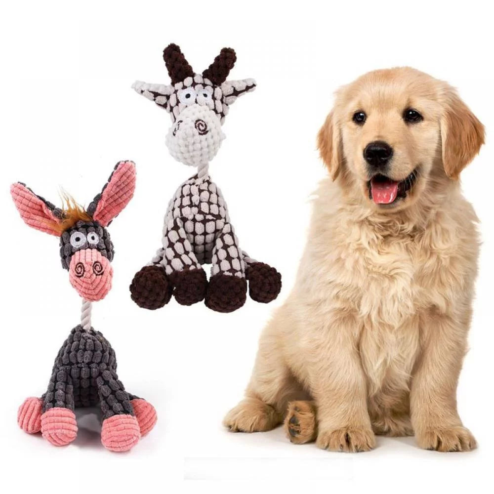 Dog Squeaky Toys for Small Dogs,Stuffed Animal Puppy Toys Cute Puppy Chew Toys for Dog Teething Toys for Small Medium Large Dogs,Soft Puppy Molar Plush Interactive Toys Reducing Boredom,Doggie