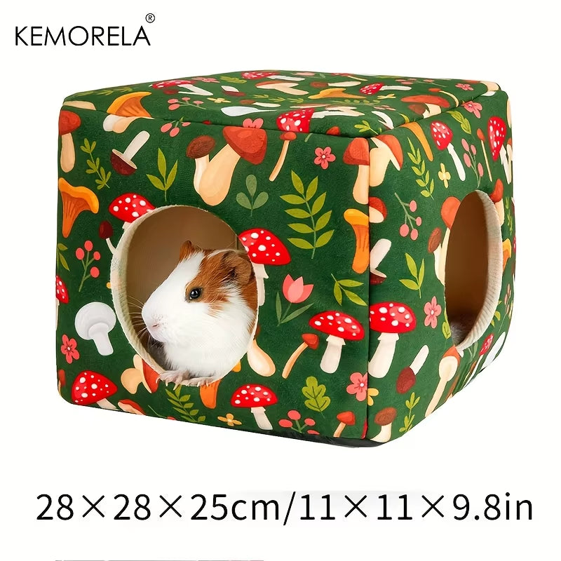 1PC Guinea Hideout Washable Guinea House Comfortable Guinea Bed for Small Pets Rabbit/Bunny/Hamster/Chicken Guinea Accessories