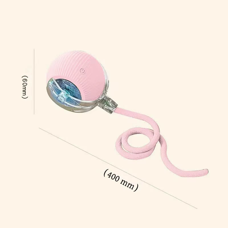 Intelligent Teasing Cat Ball Pets Play Boredom Toys Decompression Automatic Rolling Toy Ball Sound Wake-Up Rechargeable Ball Toy