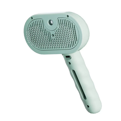 3 in 1 Cat Steam Brush with Release Button Cat Grooming Brush Rechargeable Cat Hair Brush Dog Brush for Cats Dogs Small Animals