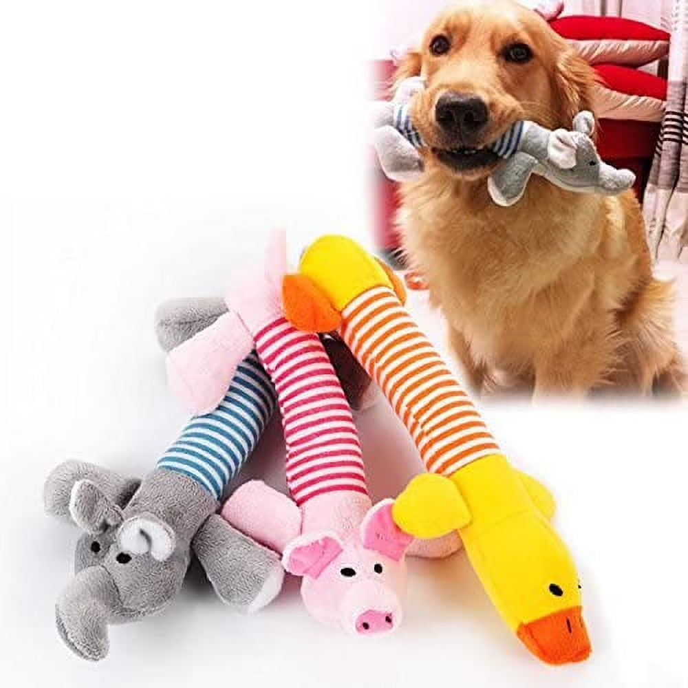 Creative Life Pet Puppy Chew Squeaker Squeaky Plush Sound Pig Elephant Duck for Dog Sound Toys