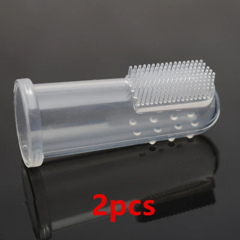 1Pc Rubber Pet Finger Toothbrush Dog Toys Environmental Protection Silicone Glove for Dogs and Cats Clean Teeth Pet Accessories
