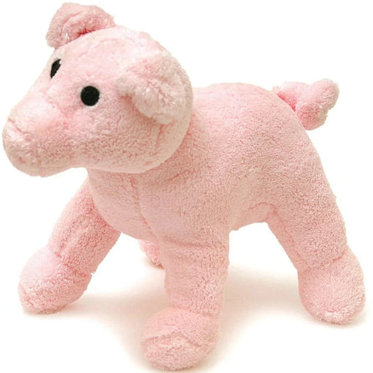 Plush Dog Toy with Squeaker, Pink Pig, 8 Inch – Soft Crinkle for Small & Medium Dogs