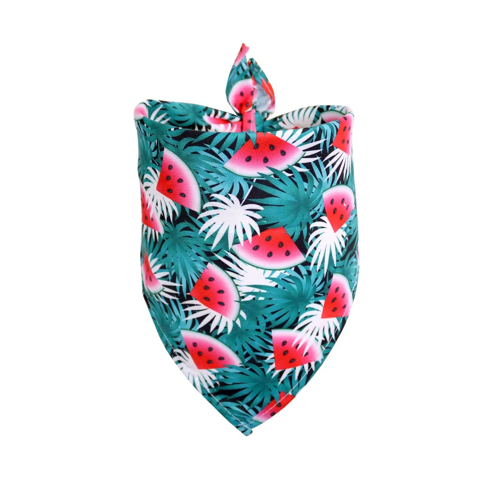 50Pcs Dog Bandana Summer Fruit Style Bandana Dog Accessories Dog Scarf Dog Bandanas Bulk Small Dog Pet Bandana Dog Supplies