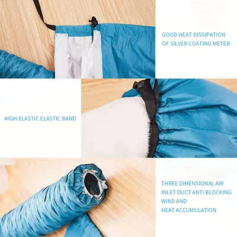 Folding Dog Hair Dryer Portable Pet Drying Bag Efficient Dogs Hair Dryers Blow Bag Cat Dryer Winter Pets Cleaning Accessories Fo