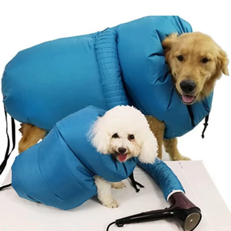 Folding Dog Hair Dryer Portable Pet Drying Bag Efficient Dogs Hair Dryers Blow Bag Cat Dryer Winter Pets Cleaning Accessories Fo