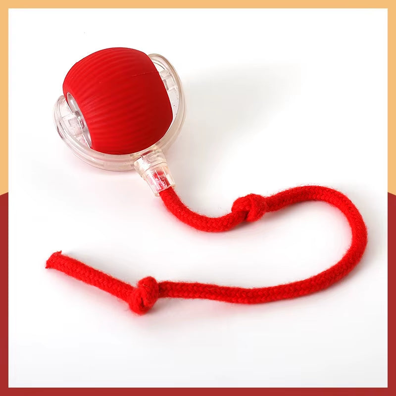 Intelligent Teasing Cat Ball Pets Play Boredom Toys Decompression Automatic Rolling Toy Ball Sound Wake-Up Rechargeable Ball Toy