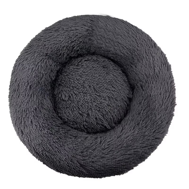 Round Pet Bed for Large,Medium and Small Dogs House Bed Soft Cats Bed Long Plush Dog House for Dogs House Winter Warm Sleeping