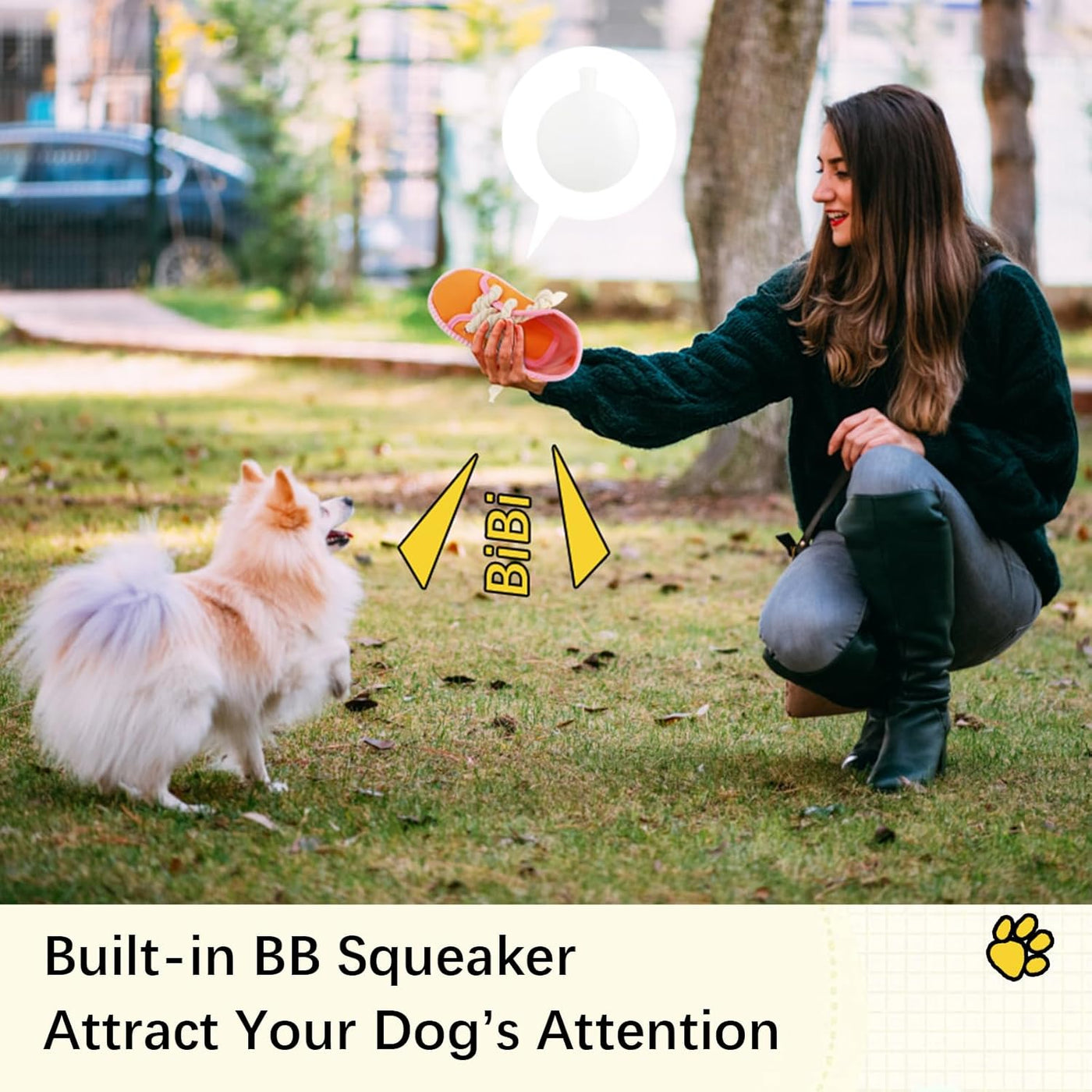 Dog Chew Toy, Dog Toys to Keep Them Busy Durable Teething Shoe Interactive Squeaky Puppy Toy,Small,Medium Breze, Machine Washable, Orange