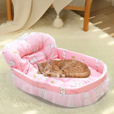 Cats Bed Dog Bed Pet Bed Pet Mat Cats House Pet Cushion Kitty Cushion Pet Blanket Pet Mat Pet Sleeping Pad Pet Resting Bed,Warm Bed for Small to Medium Dogs Cats(22.44X15.75X5.12In)
