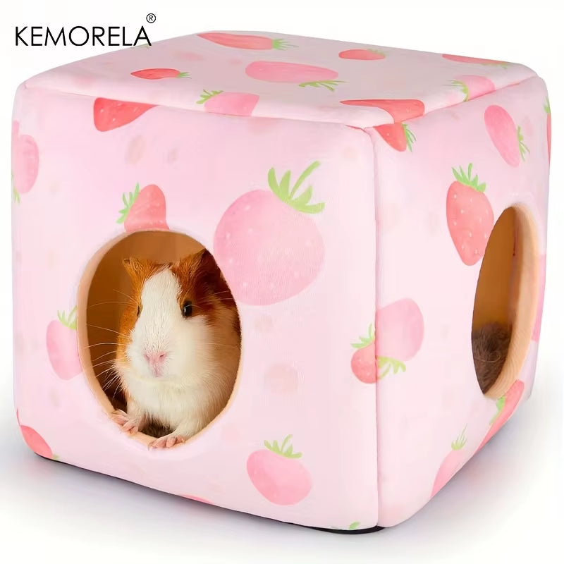 1PC Guinea Hideout Washable Guinea House Comfortable Guinea Bed for Small Pets Rabbit/Bunny/Hamster/Chicken Guinea Accessories