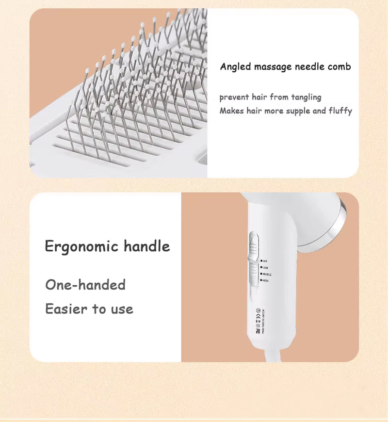 Dog Dryer 110V 220V 2-In-1 Comb Pet Hair Dryers Cat Puppy Grooming Dogs Brush Pets Accessories Supplies Blower Kitten Groomer