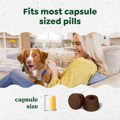 Pill Pockets for Dogs Hickory Smoke Large, Capsule Size Soft Dog Treats, 7.9 Oz (30 Pk)