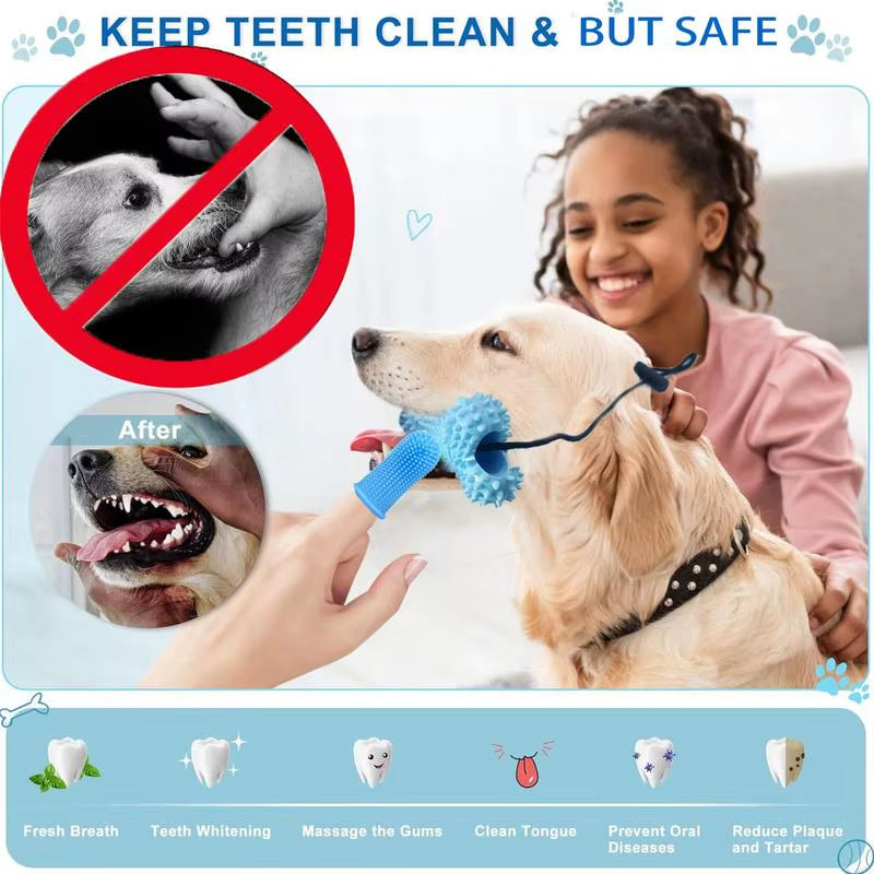 Dog Finger Toothbrush Cat Toothbrush Puppy Tooth Brushing Kit Dog Toothbrush Pet Supplies Dog Teeth Cleaning Wipes for Home