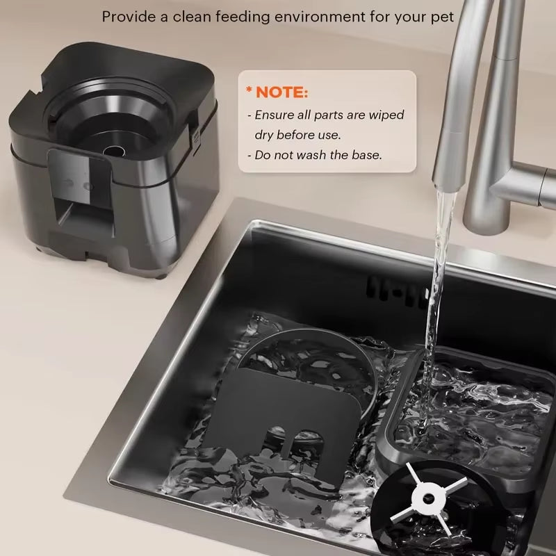 2025 New 2L Wifi Smart Pet Feeder Auto Cat and Dog Food Dispenser Remote App Controlled Slow Feed Timer Quantitative Feeding