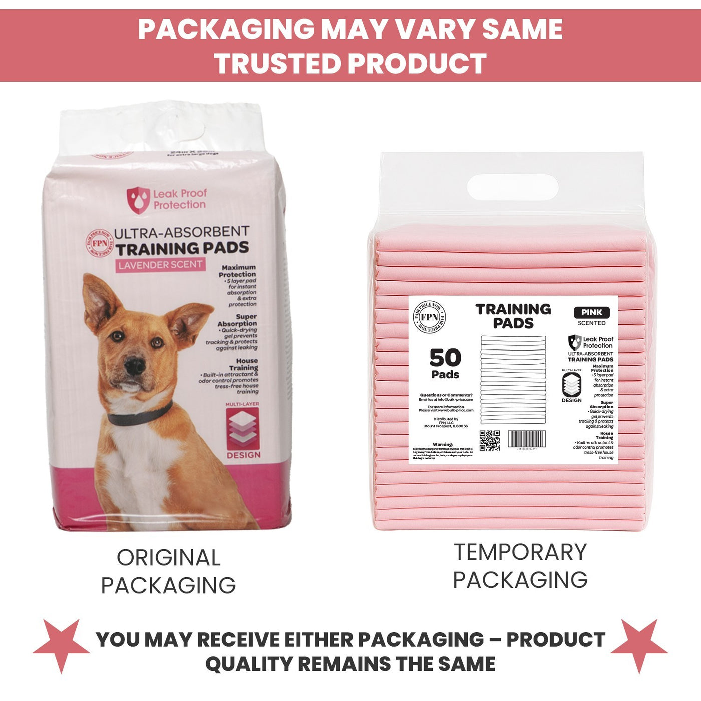 200 Puppy Pad Training Pads for Dogs Unscented Pink-Small-13X
