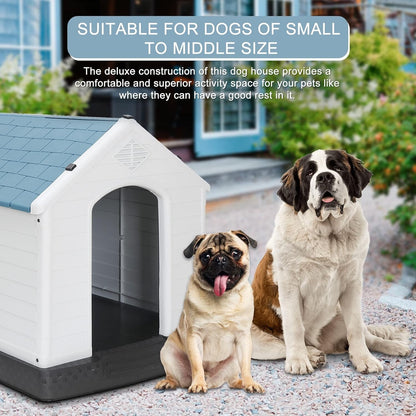 Casa Para Perros Para Interiory Exterior, Duradera Y Resistente a La Intemperie