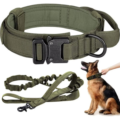Tactical Dog Collar & Leash Set – Power, Control & Comfort for Every A