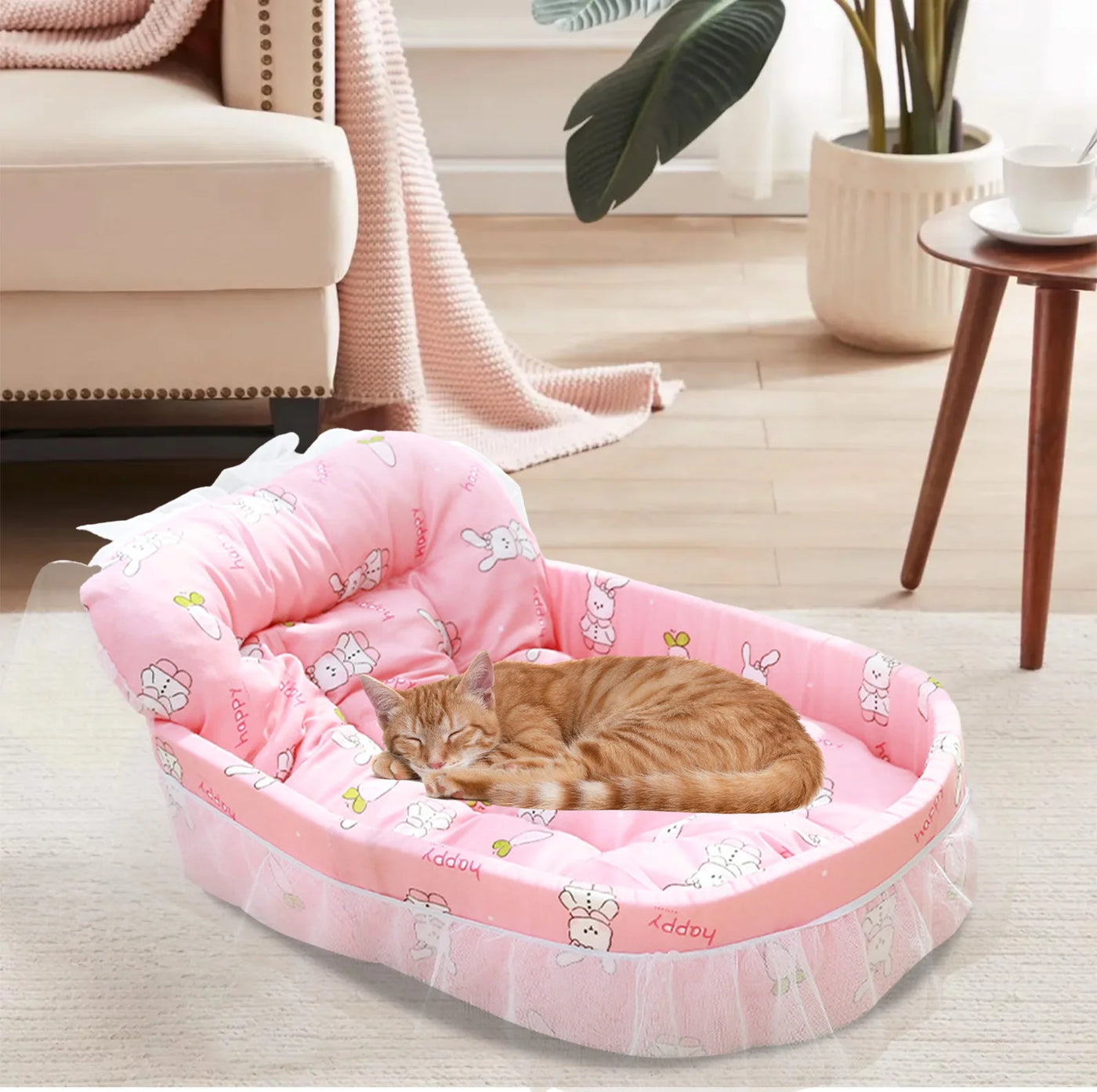 Cats Bed Dog Bed Pet Bed Pet Mat Cats House Pet Cushion Kitty Cushion Pet Blanket Pet Mat Pet Sleeping Pad Pet Resting Bed,Warm Bed for Small to Medium Dogs Cats(22.44X15.75X5.12In)