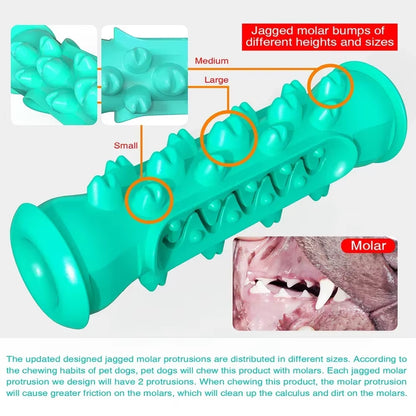 Rubber Dog Molar Toothbrush Toys Chew Cleaning Teeth Safe Puppy Dental Care Soft Pet Cleaning Toy Supplies Pet Accessories