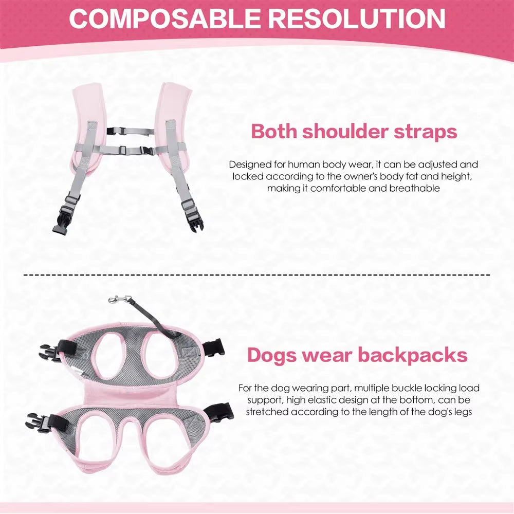Pet Backpack Basket for Dog Things Dogs Pets Accessories Carriers Bags Cats Carrying Transport Bag Supplies Products Home Garden
