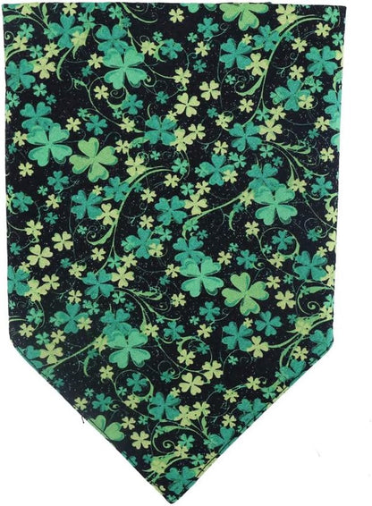 St. Patrick'S Day Dog Bandana Reversible Triangle Bibs Scarf Accessories for Dogs Cats Pets Large