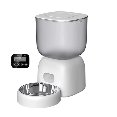 3L Automatic Pet Feeder Smart Food Dispenser Cat & Dog Timer Stainless Steel Bowl Automatic Dog & Cat Pet Feeding Pet Supplies