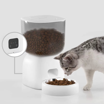 3L Automatic Pet Feeder Smart Food Dispenser Cat & Dog Timer Stainless Steel Bowl Automatic Dog & Cat Pet Feeding Pet Supplies