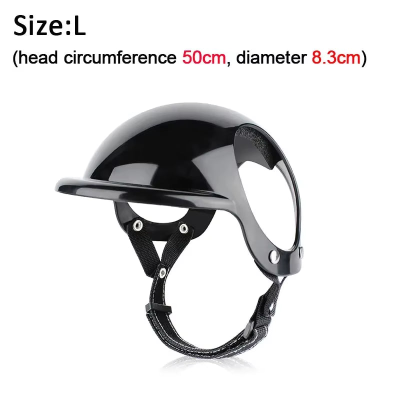 Stylish Pet Helmet S/M/L Bicycle Motorcycle Helmet with Sunglasses Dog Cat Helmet for Traveling Protection Head Pets Accessories