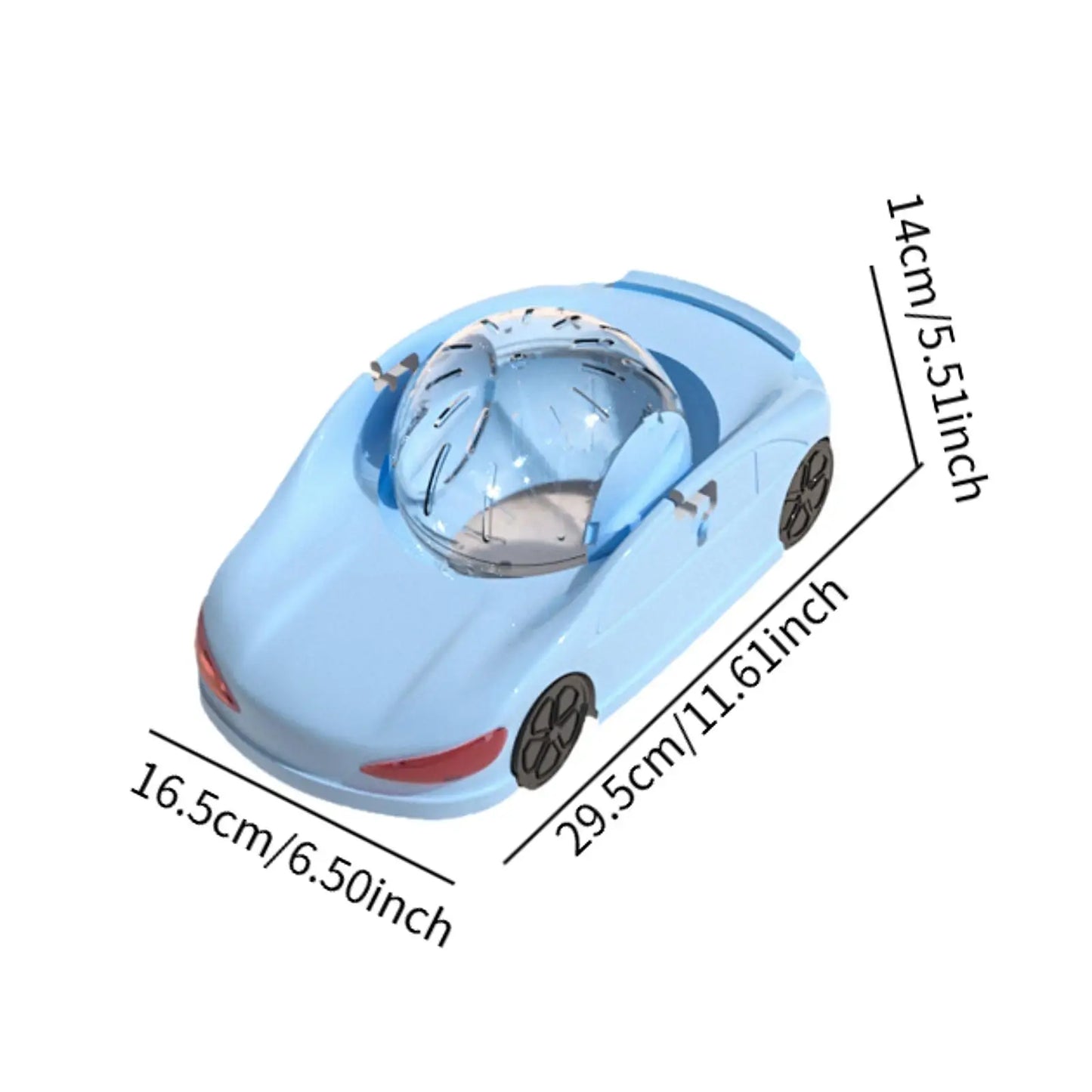Hamster Running Ball Hamster Exercise Wheel Multiuse Hamster Toy Car Enjoyable  Sports Design Clear for Rat Small Animals Ferret