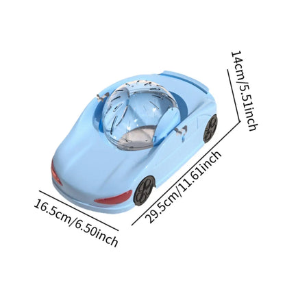 Hamster Running Ball Hamster Exercise Wheel Multiuse Hamster Toy Car Enjoyable  Sports Design Clear for Rat Small Animals Ferret