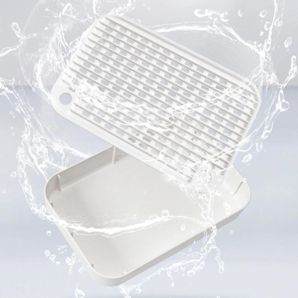 Litter Box Step for Kitten and Old Cats Litter Sifter Box for Floor Carpet Pet indoor Footrest Pet Cleaning Supplies Washable