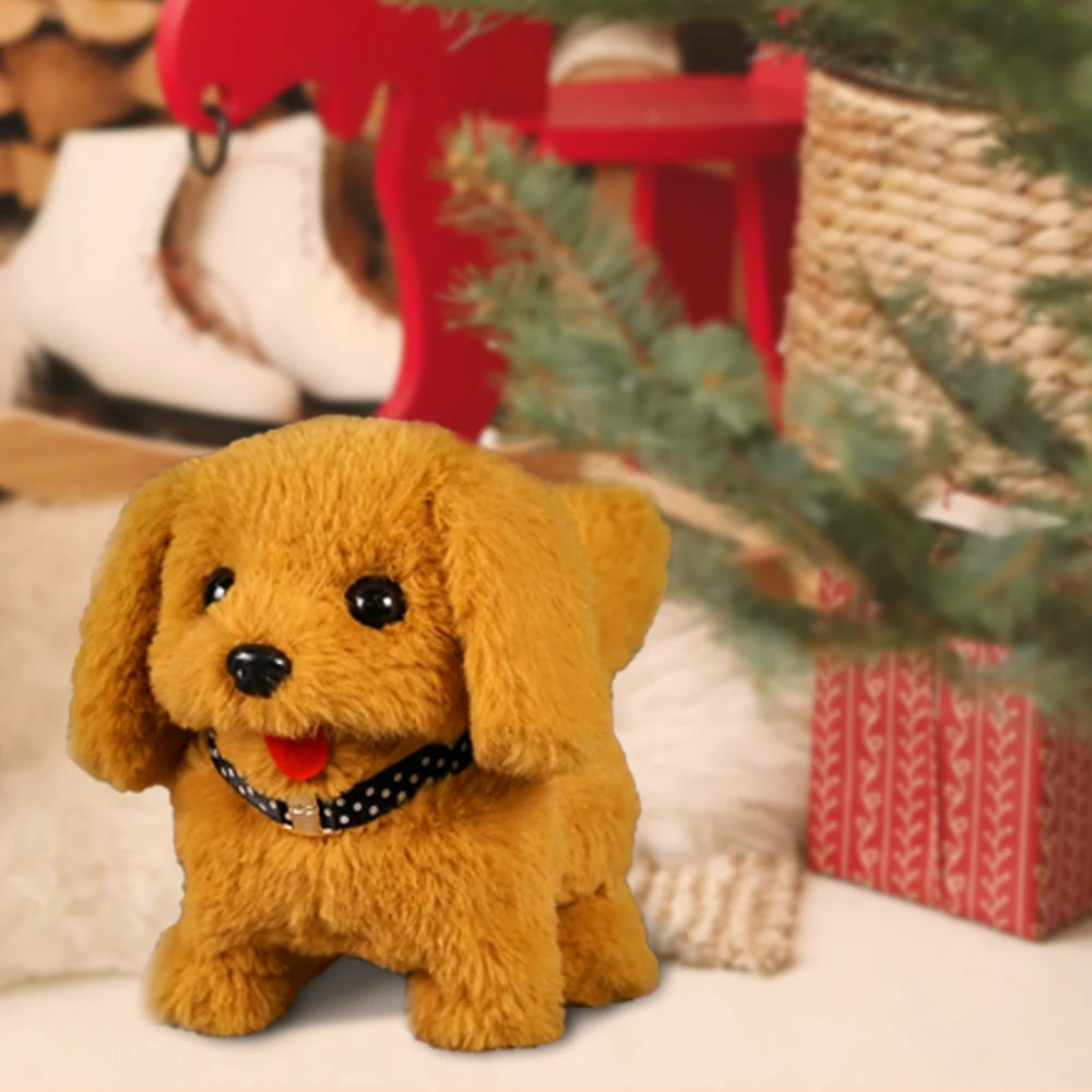 Electric Plush Toy Dog Pet Dog Can Walk and Bark Realistic and Cute Toy Gift