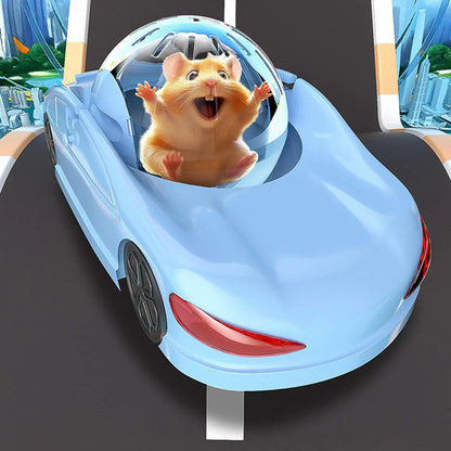 Hamster Running Ball Hamster Exercise Wheel Multiuse Hamster Toy Car Enjoyable  Sports Design Clear for Rat Small Animals Ferret